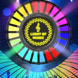 Car Air Outlet Rhythm,Aroma Lasting,Music Rhythm, 24 Colors Infinitely Variable, Controllable Via Cell Phone APP, Lights Dancing With Music