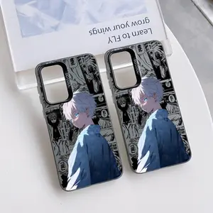 Anime Gojo Satoru Graffiti Phone Case Suitable for Samsung Galaxy A37 A57 A17 A07 A56 A26 A36 A55 A35 A06 A16 A05 A14 A24 A34 A54 A15 A05s A04e A03s A25 A23 A33 A53 A73 A13 A32 A22 A72 A52 4G 5G Anti Fall Matte Back Cover