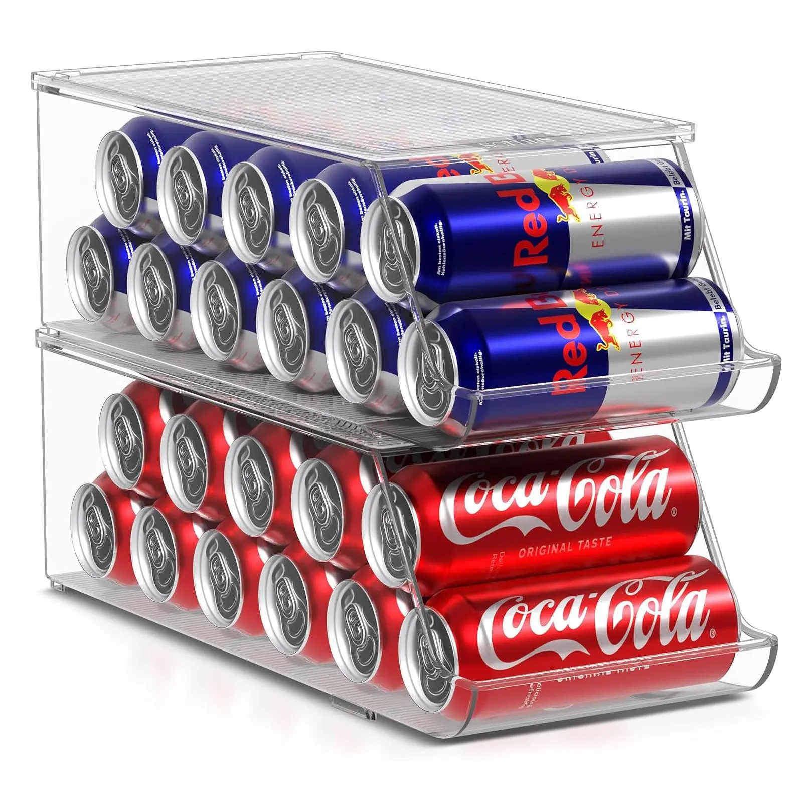 Sorbus Skinny Soda Can Organizer, 2 Pack Dispenser