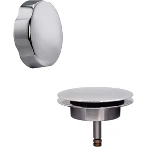A50TE-26 Standard 1-1/2" Replacement Trim for Cable Drive Bath Drain Waste & Overflow Assemblies, Polished Chrome