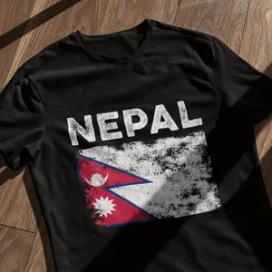 Nepal Flag Distressed - Nepali Flag T-Shirt