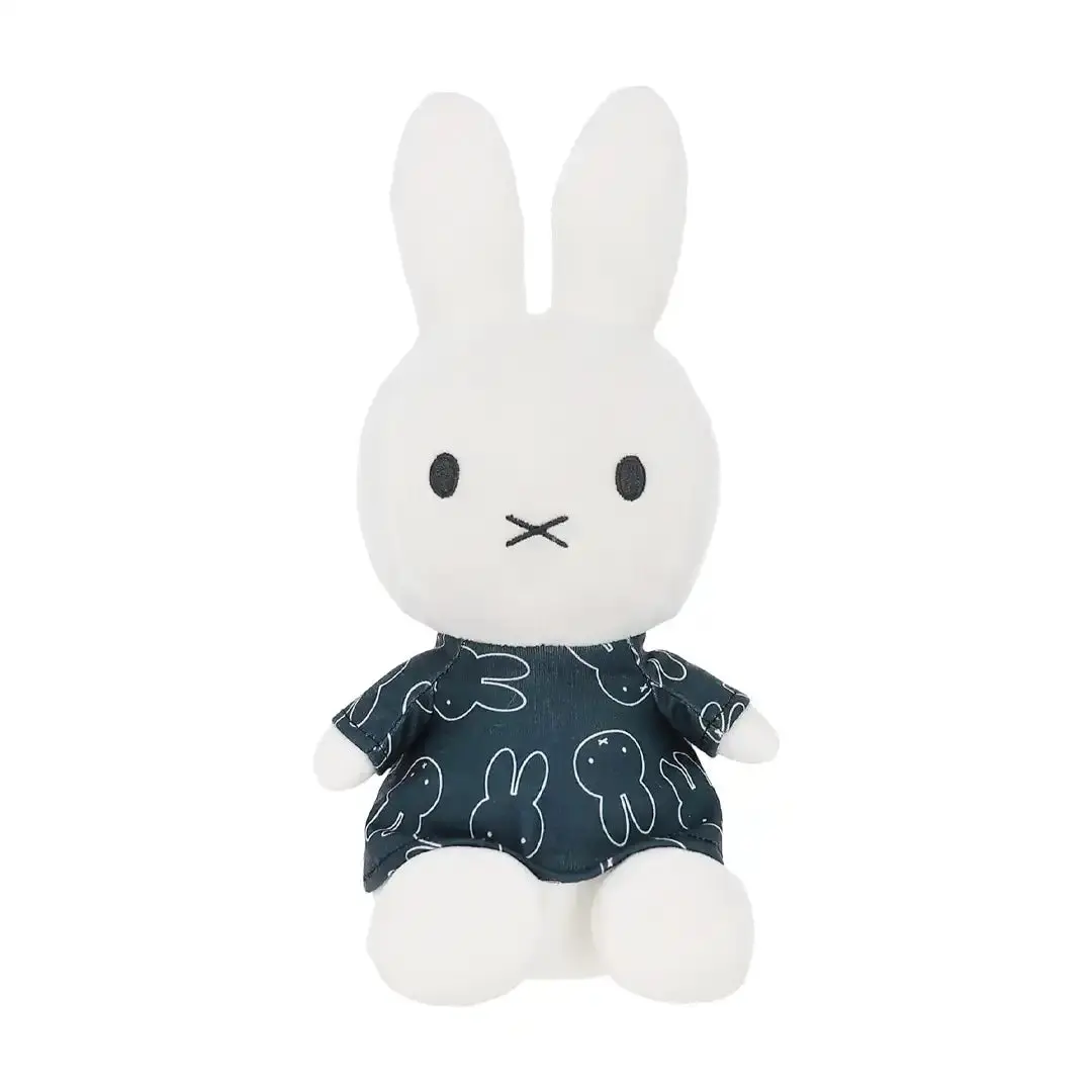 Kids Preferred Miffy 12" Stuffed Toy with Black-White Fashion Dress, Bean-Filled Base, Nursery Decor, Cute Collectibles, Collectible & Giftable Toy for Toddlers