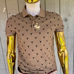 Polo Shirt in 3 Different Colors with Denim Prints for Men