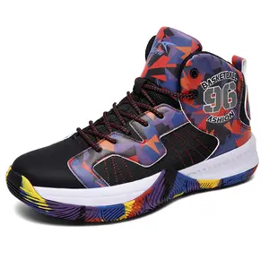 Ashion Men's High-Top Basketball Shoes, Lightweight Cushioned Sole Outdoor Sports Footwear, Wide Toe Box Male Sneakers with Anti-Slip, Wear-Resistant Features for Athletic Fitness