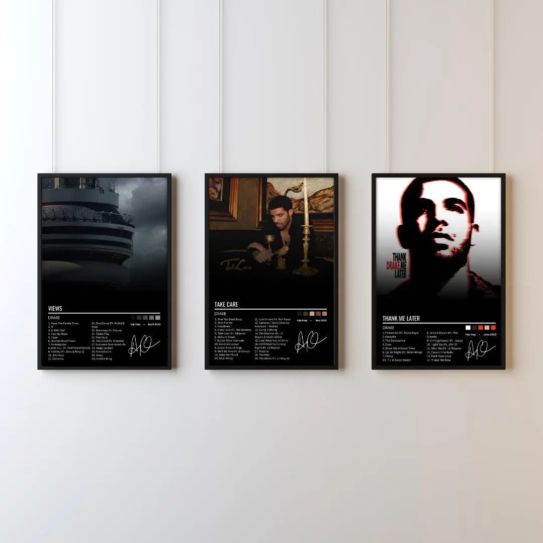 Drake Album Cover Posters | Bundle Set of 3 - UNFRAMED