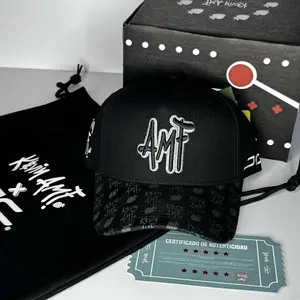 JC Hat x Kevin AMF black SnapBack Hat for Men