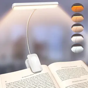 3 Colour Temperatures & Dimmable LED Clip-On Book Light | Mini Lightweight Reading Lamp for Bedside, Perfect Christmas Gift.