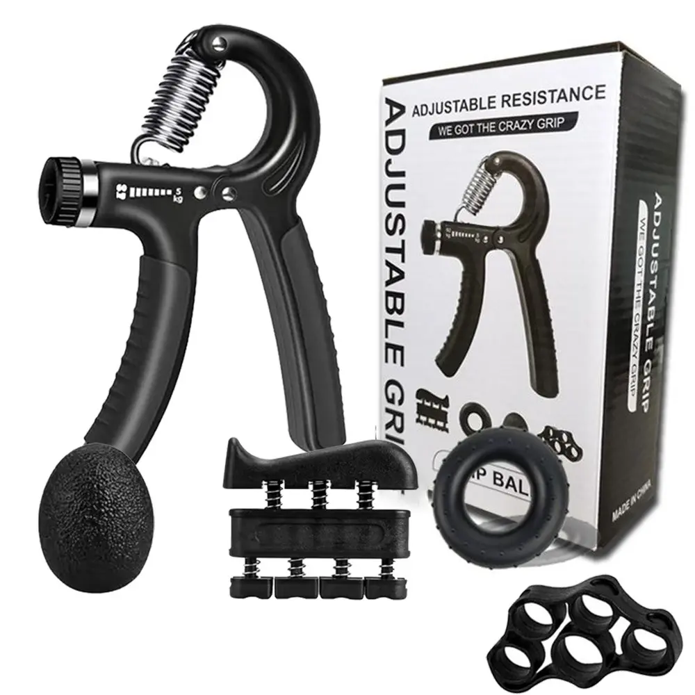 5-in-1 Hand Grip Strengthener Set - Adjustable Grip Trainer, Finger Exerciser & Forearm Workout Kit, Home Gym Essential & Fitness Gift, Home Fitness Equipment, Multifunctional Home Gym