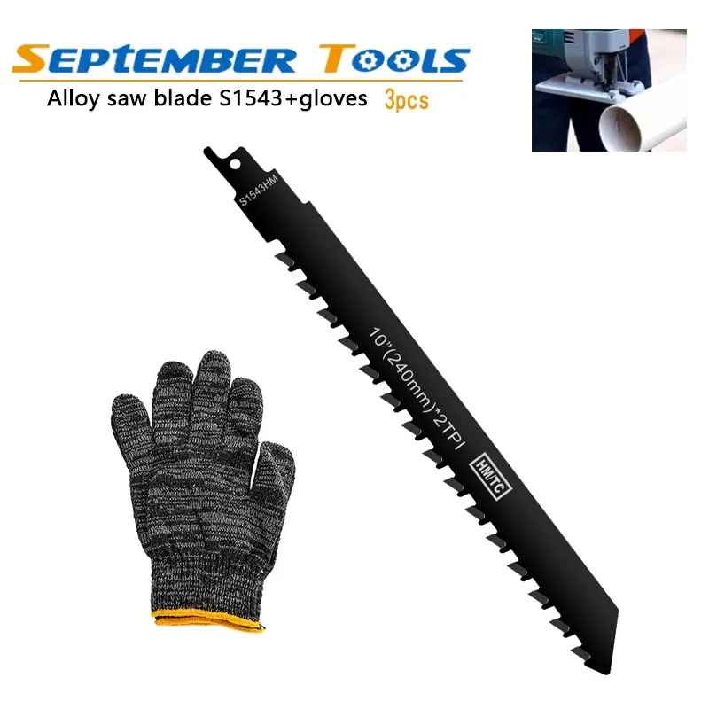 Hard Alloy Reciprocating Saw Blade Demolition Masonry Saw Blade HCS Saber Saw for Cutting Brick Wood PVC Tube Porous Concrete