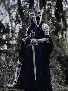 Nazgul Witch King Full Armor Costume Set LOTR Cosplay Helmet Cape Gauntlets Suit