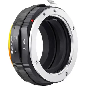 K&F Concept Metal Lens Mount Adapter, Compatible with Sony Alpha Minolta AF A-Type Lenses to NEX E-Mount Mirrorless Cameras, Featuring Matting Varnish Design