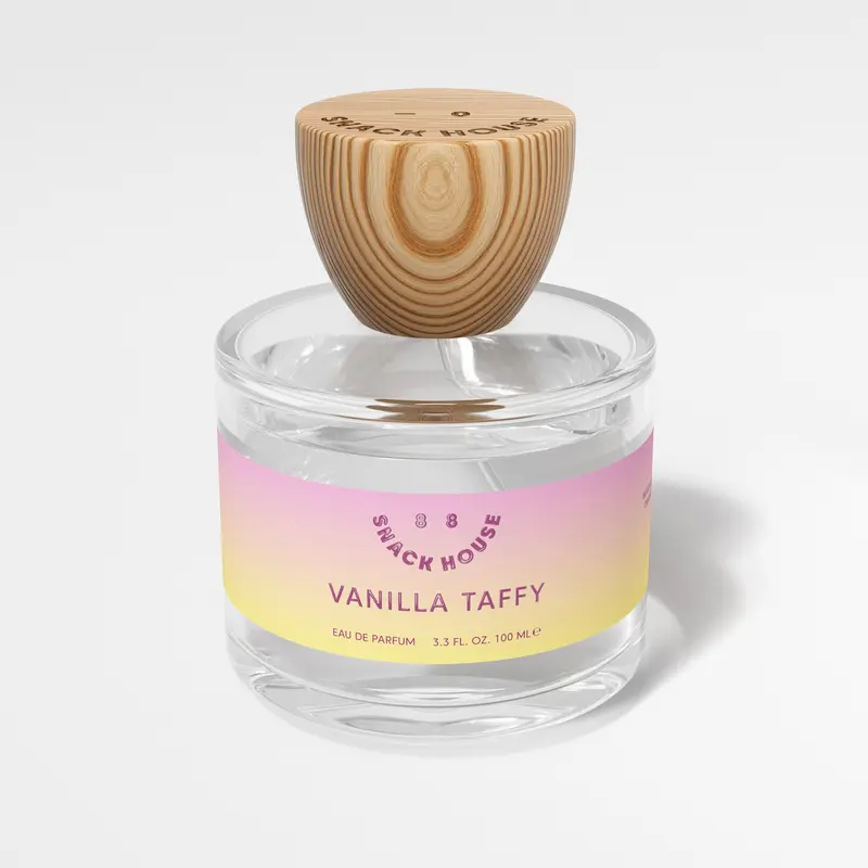 Snack House Vanilla Taffy Eau de Parfum | Unisex Fragrance | 100ml | Silky Coconut Milk, Rich Brown Sugar, White Florals | Cozy Scent in Summer