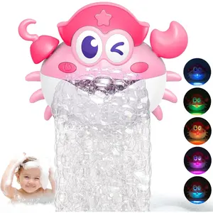 Bath Toys,Light Up Baby Bath Toys Bath Bubble Machine with Colourful RGB Light Great Birthday  Toddler Boys and Girls Tub Toy  Kids Ages 1-3 4-8