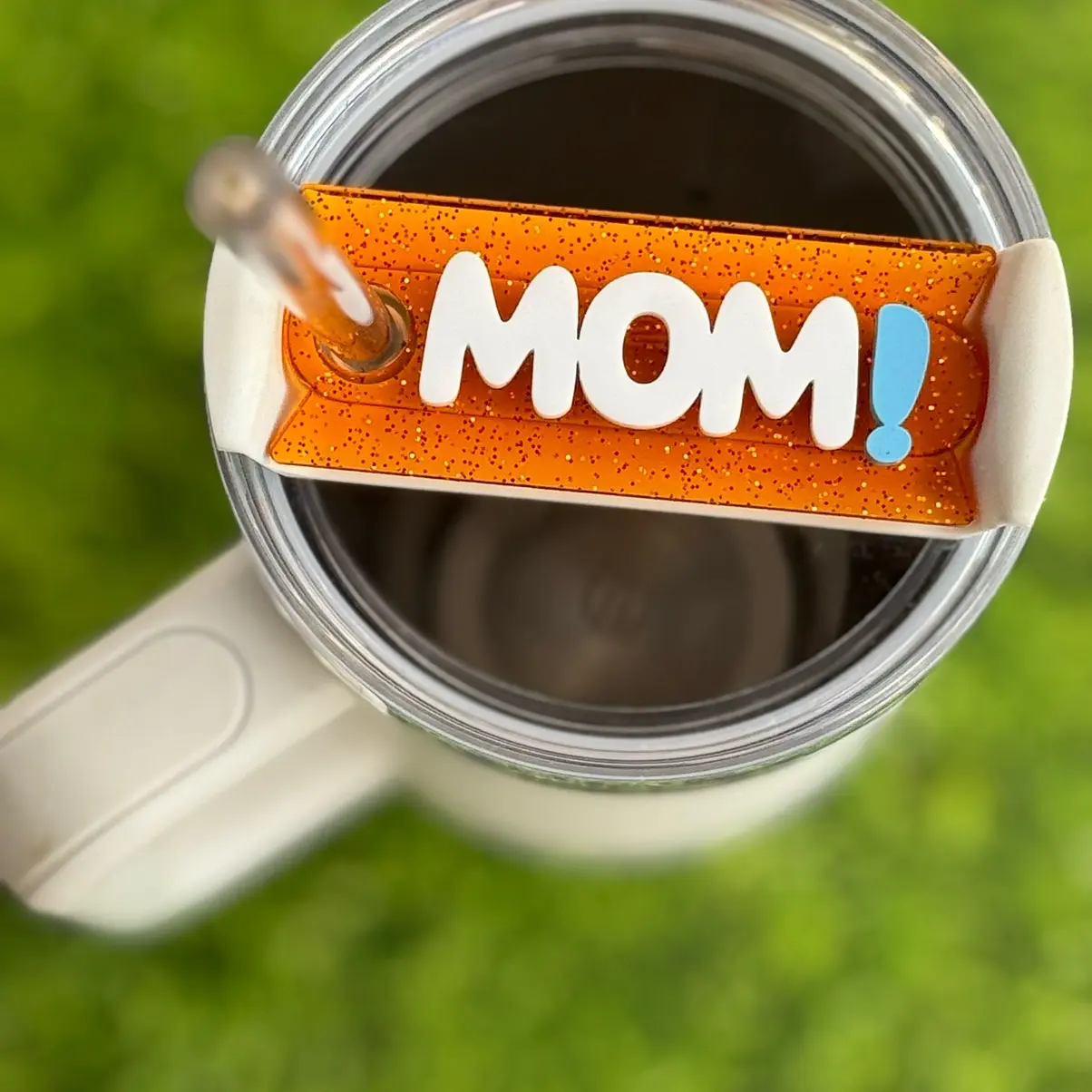 Stanley Bluey Mom Tumbler Tag • Customizable Name Tag for 40oz, 30oz, or 20oz Stanley Cup - Mothers Day Gift - Drinkware, Bottles, Mug, drink ware accessories