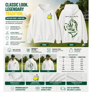 ⛳ Augusta Course Map Golf Hoodie – Masters Inspired Hoodie Shirt, Vintage Cotton Pullover, Unisex Casual Streetwear, Breathable Sports Hoodie, Golf Lover Gift, Tournament Season Outfit, Birthday/Christmas Present