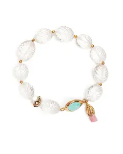 LEILA BRACELET IN CLEAR QUARTZ MIX