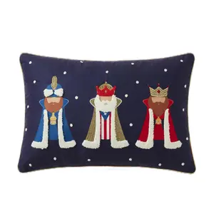 Puerto Rican Three Kings Christmas Pillow – Cute Holiday Decor & Gift Idea