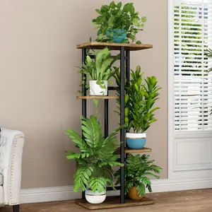 dealsforyoudays Cute 4 Tier 5 Potted Plant Stand for Indoor Corner Balcony Living Room