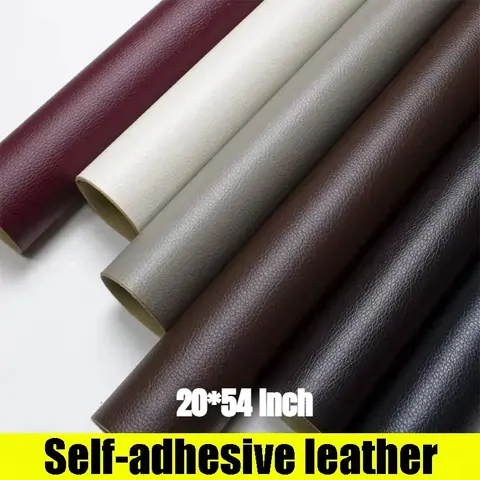 Leather Repair Patch Kit Self-Adhesive Leather Tape for Couches Sofa Furniture Car Seats Bags Jackets Waterproof Leather Sticker Top Grain Cowhide