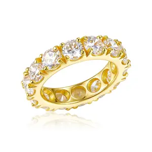 5 Carat Eternity Ring in Gold Vermeil