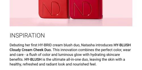 Natasha Denona HY-BLUSH Cream Blusher Highlighter Matte Glam - Vegan Formula with 6 Shades for Home Decor & Personal Use 10g - Glow