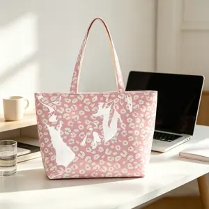 Women's Leopard Print Tote Bag Large Capacity Shoulder Handbag Casual Shopping Daily Storage Purse