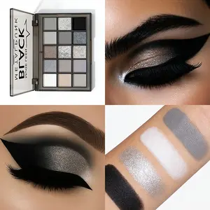 Smoky Eye Essential 15-Color Eyeshadow Palette - Highly Pigmented Matte & Shimmer, Long-Lasting, No-Fallout Formula | Ultra-Blendable, Silky Smooth Powder for Deep-Set Eyes | Versatile for Everyday Neutral & Dramatic Smoky Makeup Looks.