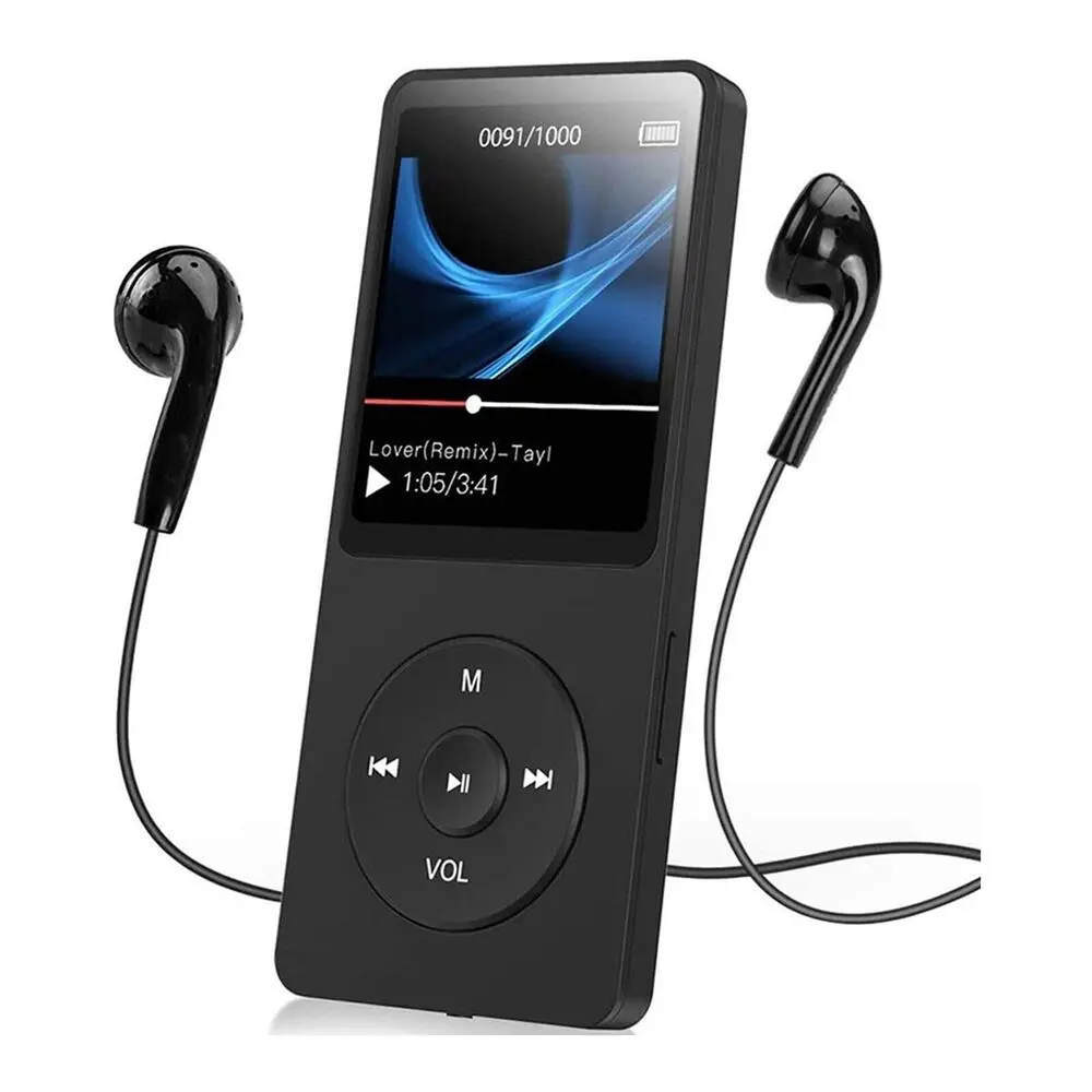 Portable Bluetooth Lossless MP3/MP4 Player with TFT LCD Display, USB Port, FM Radio, E-Book Support, TF Card Expansion, Audio Recording, Compact Walkman (Multilingual for Spanish, Chinese Users)
