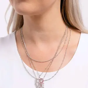 Courting Caliber - pink - Paparazzi necklace