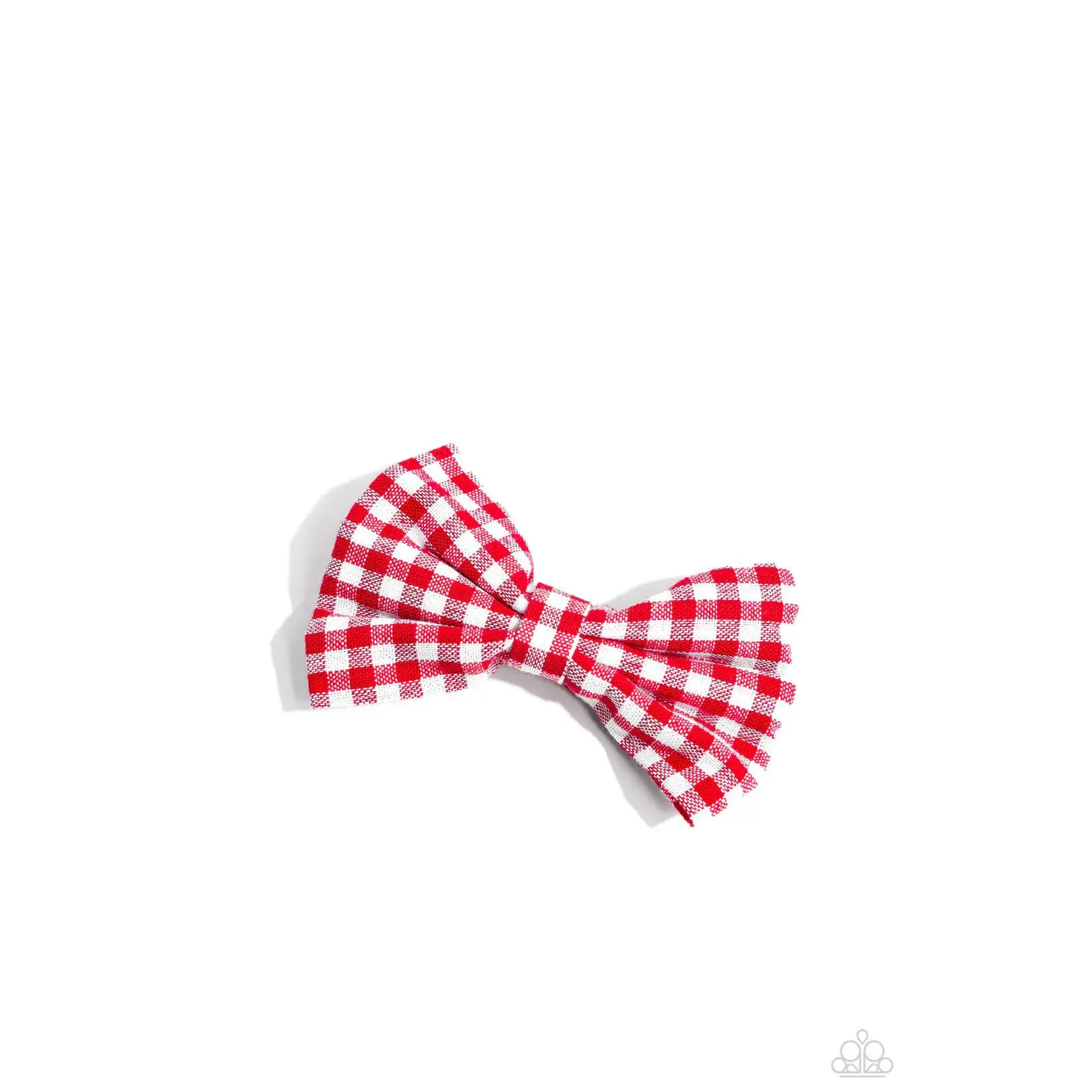 Gingham Grove Red Bow - Classic Red and White Checkered Design