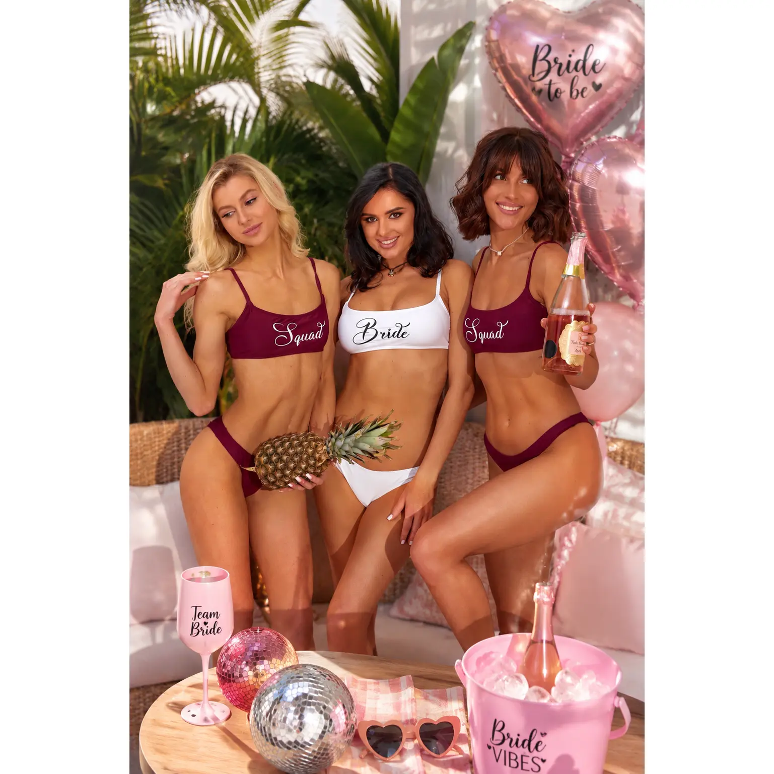 Bride Squad Custom Bachelorette Bikini 