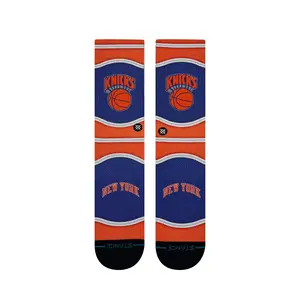 Stance NBA Mini Ball Hardwood Classics Poly Crew Socks - New York Knicks
