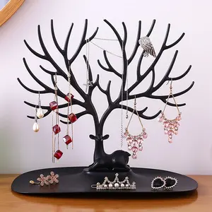 1 Piece Jewelry Display Stand, Antler Tree Shaped Jewelry Organizer, Desktop Storage Rack for Earring Necklace Bracelet
