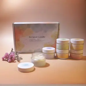 Aromatherapy Candle Gift Box, Handmade Scented Candles, Relaxing Aroma Therapy, Therapeutic, Wellness, Perfect for Home Decor & Gifts, Unique Fragrance Options