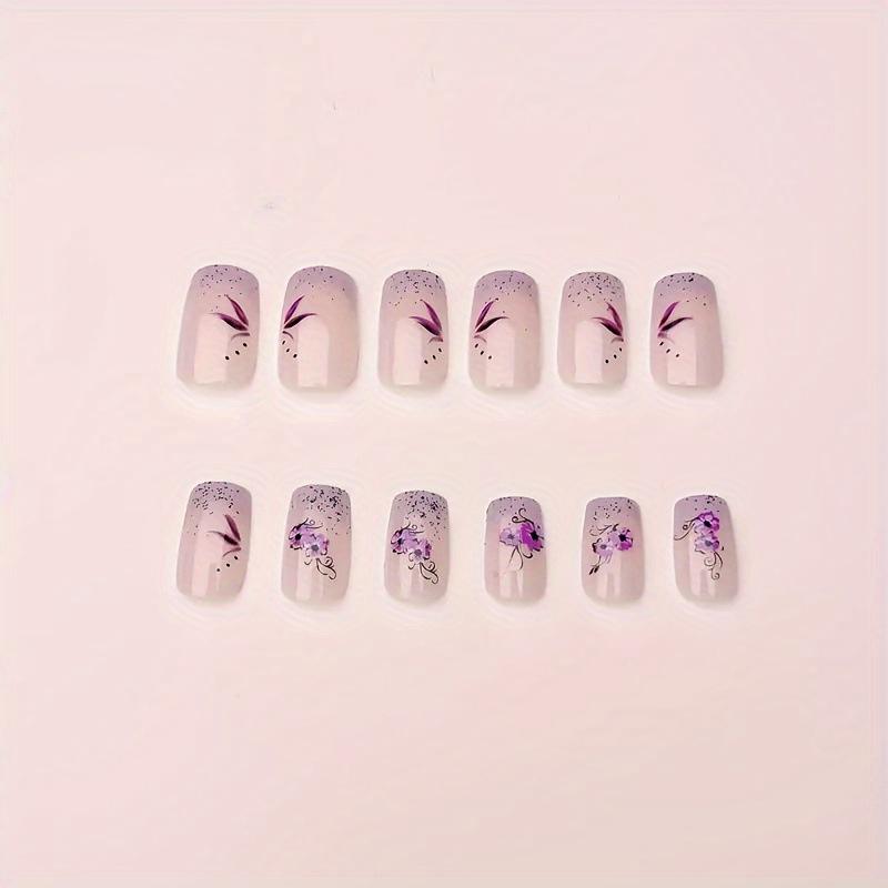 Elegant 2 Boxes of Short Rectangular Fake Nails with Heart-Shaped White French Design Reusable for Parties Dancing Daily Wear Perfect Gifts for Dates Valentine's Day Birthdays Festivals High-End Feel