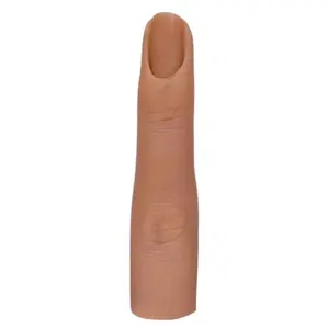 Silicone Practice Finger with Bendability for Nail Art & Acrylic Extensions Flexible & Realistic Manicure Tool for Beginners & Technicians - Coverage