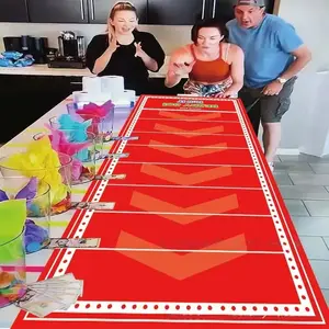 Desktop Rolling Game Tablecloth, Multiplayer Party Entertainment Prop, Atmosphere Creating Game Cloth, Christmas Gift, New Year Gift，Competitive Sports, Satisfying Proposal Prank Car Party Halloween&Christmas, Washable Table Cover