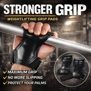 Rubber Weight Lifting Grips Anti Slip Grip Pads for Pull Ups Deadlift Barbell Workout Gym Hand Grips Palm Protector, Heavy Duty Rubber Lifting Grips with 5 Style Options for Fitness Strength Training