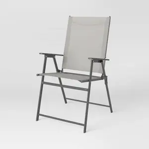 Sling Folding Patio Chair - Tan - Room Essentials Sling Folding Patio Chair - Tan - Room Essentials