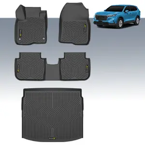 CROSSDESIGN TPE Floor Mats Fit For 2023-2024 Honda CR-V Floor Mats Cargo Liner All Season  Waterproof dustproof fouling-proof-4PCS