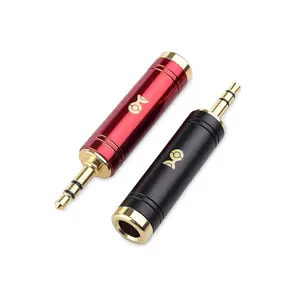 2-Pack 3.5mm to 1/4 Adapter, 1/8 Male to 1/4 Female Microphone Adapter Jack, 6.35mm to 3.5mm Headphone Jack Adaptor
