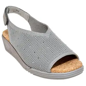 Jambu JBU Clarisse Peep-Toe Slingback Demi Wedge Sandal