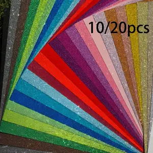 Vibrant Flash Paper Sheets, 20x30cm, 10 Colors, A4 Size, 250gsm, Ideal for DIY Crafts, Card Making, Wedding Invitations, Scrapbooking