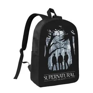 Supernatural Hunt  Backpack Schoolbag for Both Men and Women Lightweight and Durable  Zip Design  Adjustable Shoulder Straps  Brightly Colored Print  Perfect Gift for School Season Various holiday gifts