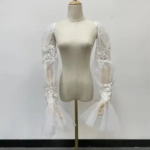 Fairy Detachable Sleeves,  Wedding Sleeves, Bridal Separates, Lace Detachable Sleeves, Matching Dress Fabric Soft