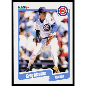 Greg Maddux 1990 Fleer #37 Chicago Cubs