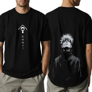 Anime Acid Wash Oversize T-Shirt, Sweatshirt, Hoodie, Satoru Gojo Anime Tee Gift For Him 25919