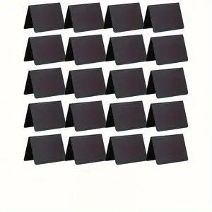 Mini Chalkboard Sign, 20pcs Durable PVC Easy Write & Erase Chalkboard Sign, Perfect for Buffet Parties, Weddings, Bakery Events
