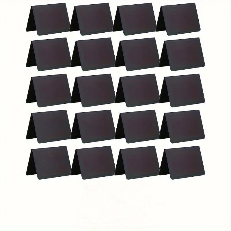 Mini Chalkboard Sign, 20pcs Durable PVC Easy Write & Erase Chalkboard Sign, Perfect for Buffet Parties, Weddings, Bakery Events, Decorations