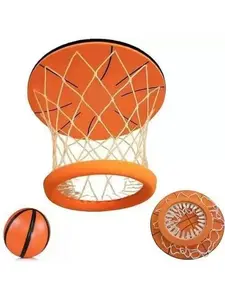 Kids' 2026 Basketball Toy Overhead Mini Hoop with Ball Indoor Game for Bed & Room Perfect Gift for Boys Ceiling Mount Soft Foam Ball Easy Install Fun Activity
